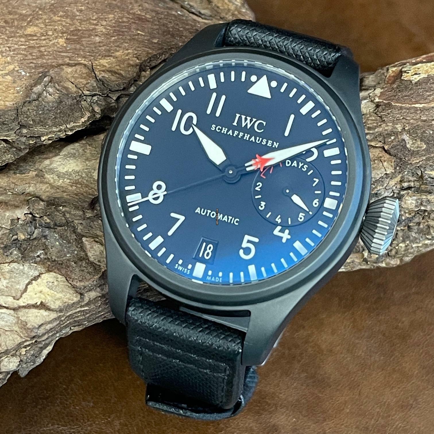 IWC Große Fliegeruhr Top Gun Big Pilot - Keramik - 7-Tage - Ref. IW501901 </h1>