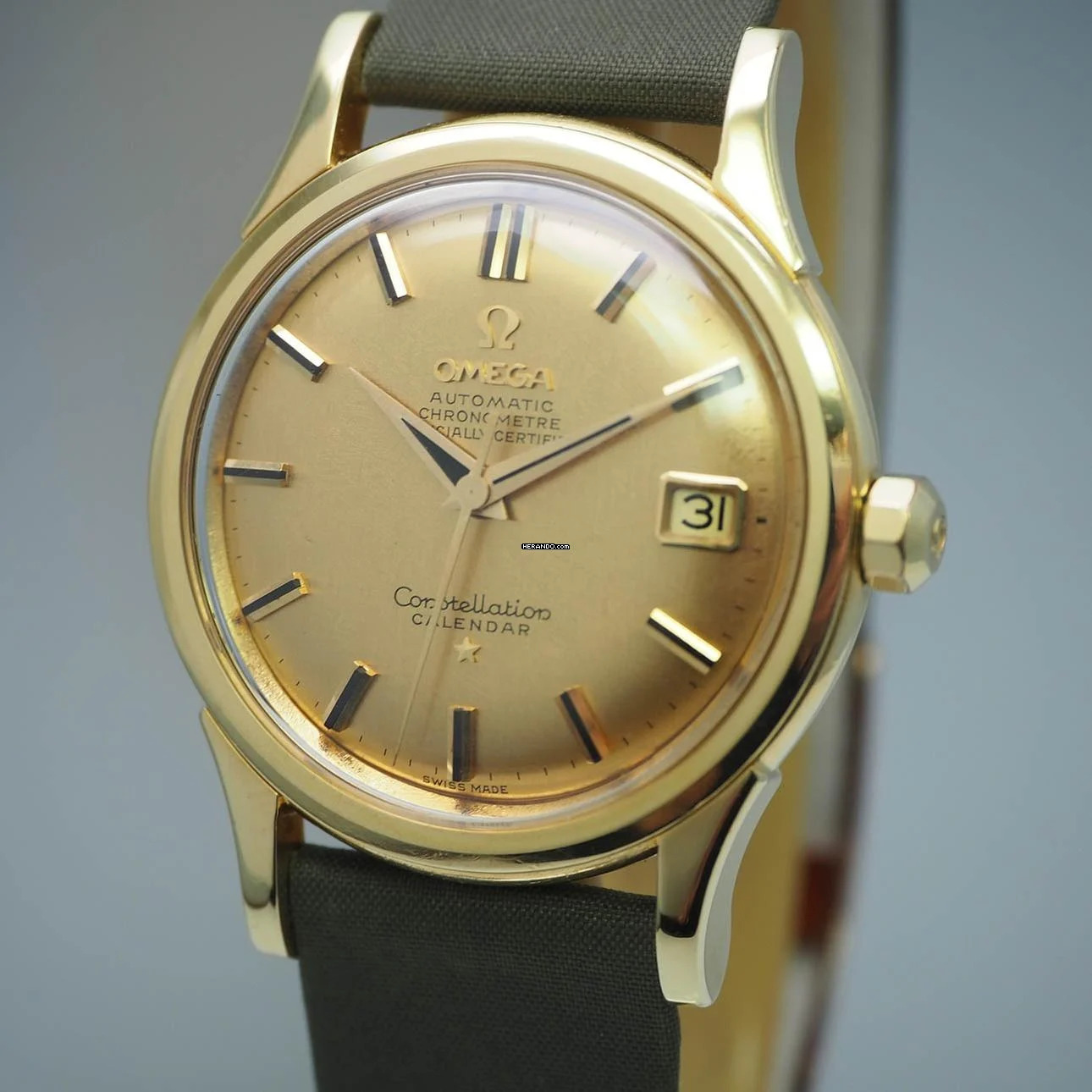 Omega Constellation Calendar Automatic 2954 Gold 18k/750 Box