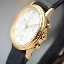 Thumbnail von Blancpain Villeret Rattrapante Chronograph 1186 Gold 18k/750 Box+Docs </h1>