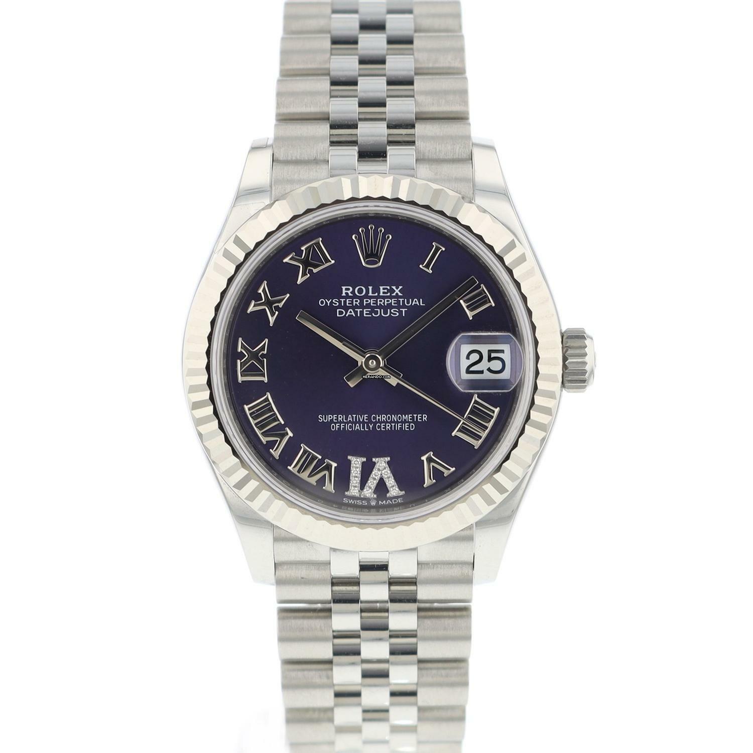 Rolex Datejust 31 Jubilee Midsize Purple Diamond Dial NEW 2024 </h1>