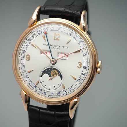  Vacheron Constantin Classic Triple Calendar Moon Vintage 1952 Ref: 4240L Gold18k/750 serviced by Vacheron 