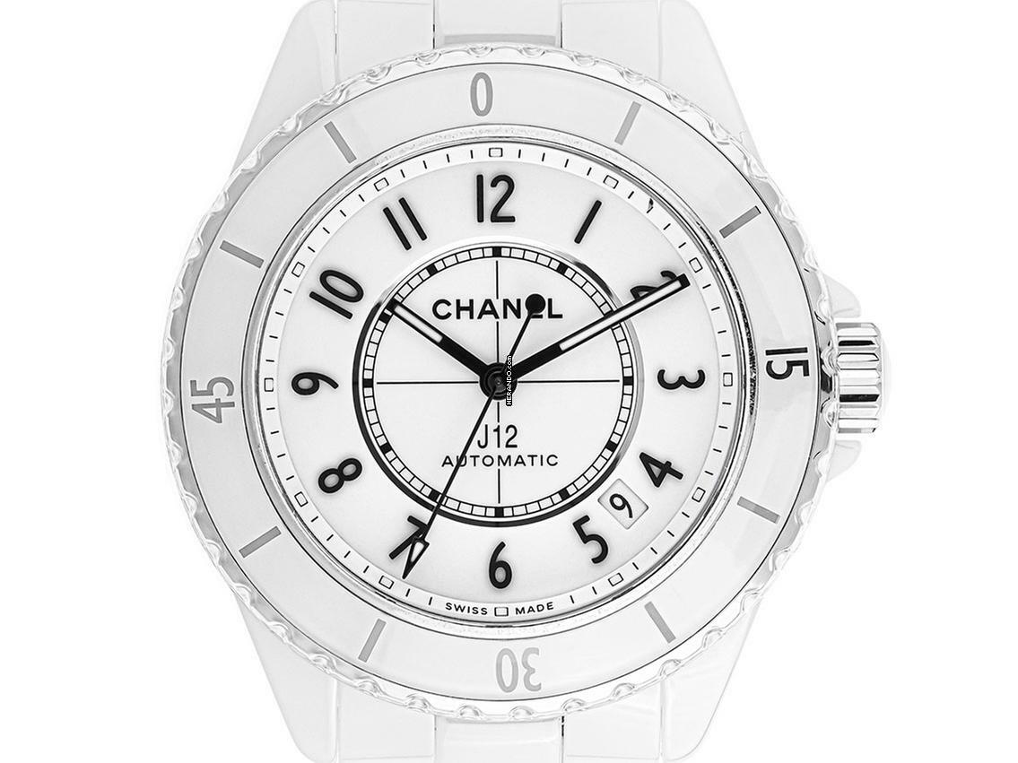 Chanel J12 Keramik White Ref.H5700 2023 Full Set Ungetragen
