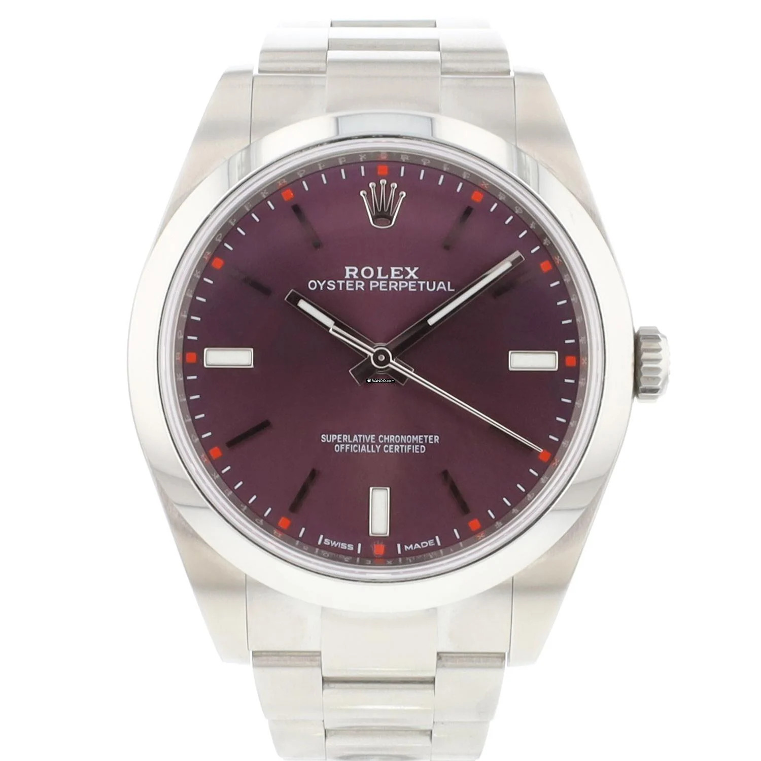 Rolex Oyster Perpetual 39 Red Grape