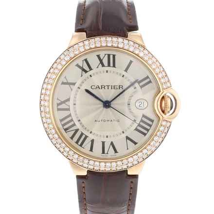  Cartier Ballon Bleu 42mm Factory Diamonds </h1> 