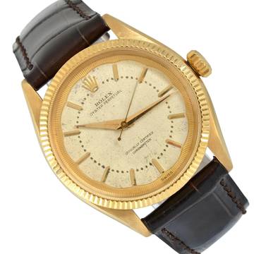  Rolex Oyster Perpetual 34 6285 Chronometer Ivory dial gold 18KT 1954’s </h1> 