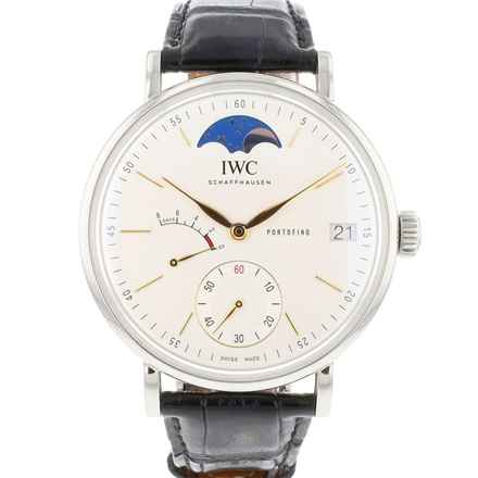  IWC Portofino Handaufzug Hand-Wound Eight Days Steel Moonphase 