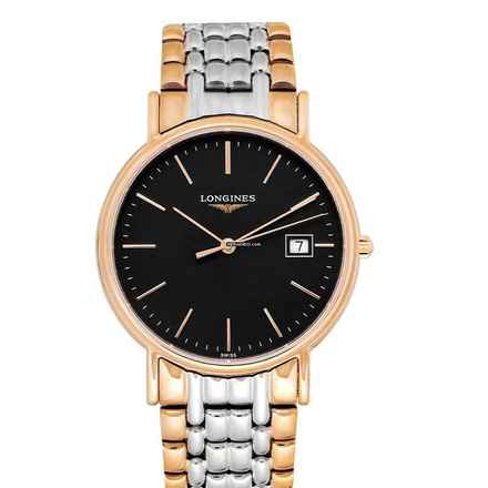  Longines Présence L47901597 - Présence Quartz Black Dial Stainless Steel Men's Watch </h1> 