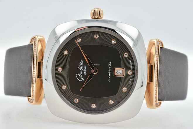 Glashütte Original Pavonina Lady Steel 18k Gold Diamond Dial 1-03-01-08-06-02 </h1> 
