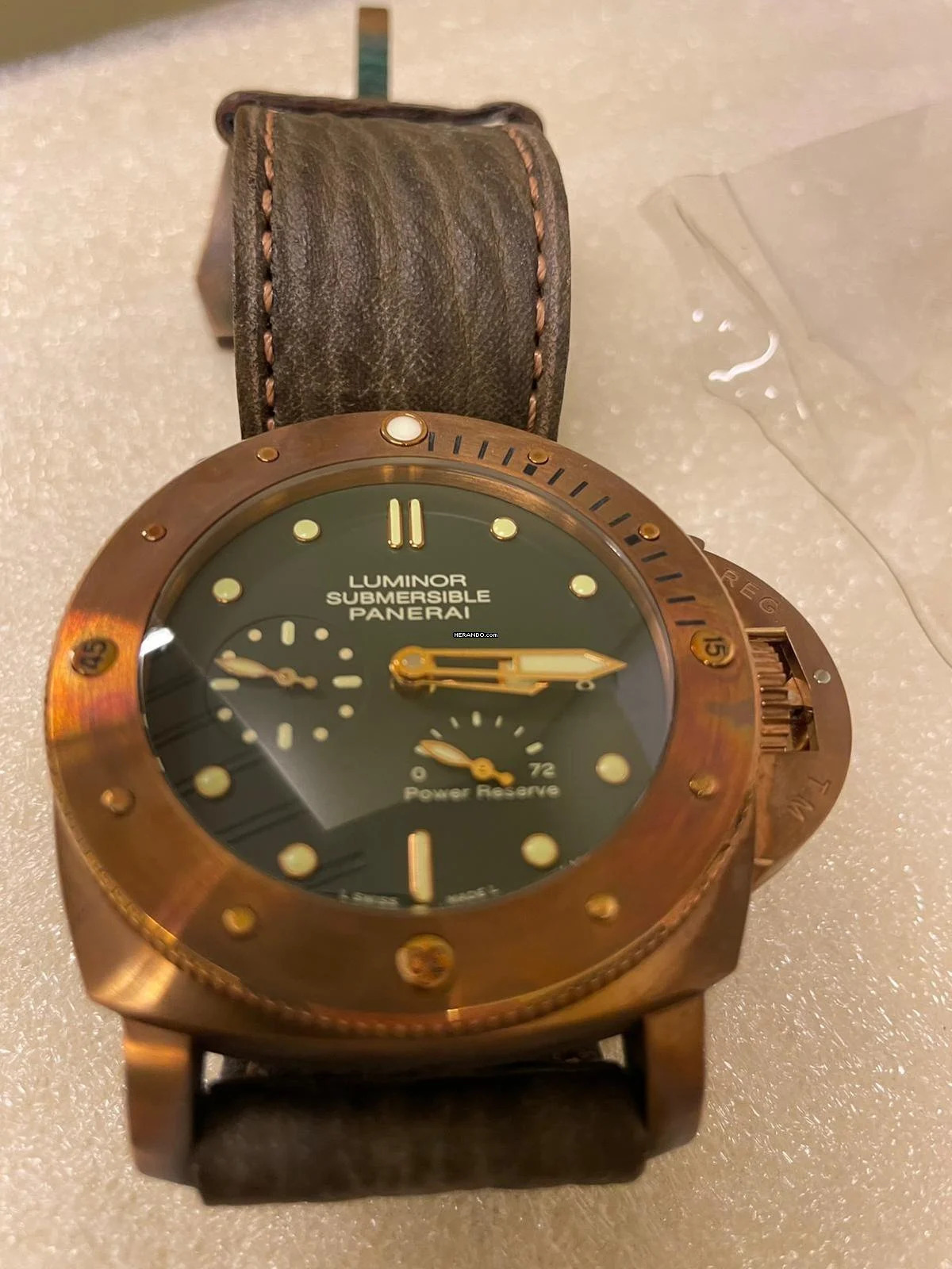 Panerai Luminor Submersible Bronze 1950 ref. PAM00507 - neuwertig ohne Patina </h1>