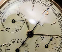 Thumbnail von Jaeger-LeCoultre Vintage Chronograph Tri-Compax 18K Rose Gold Vintage </h1>