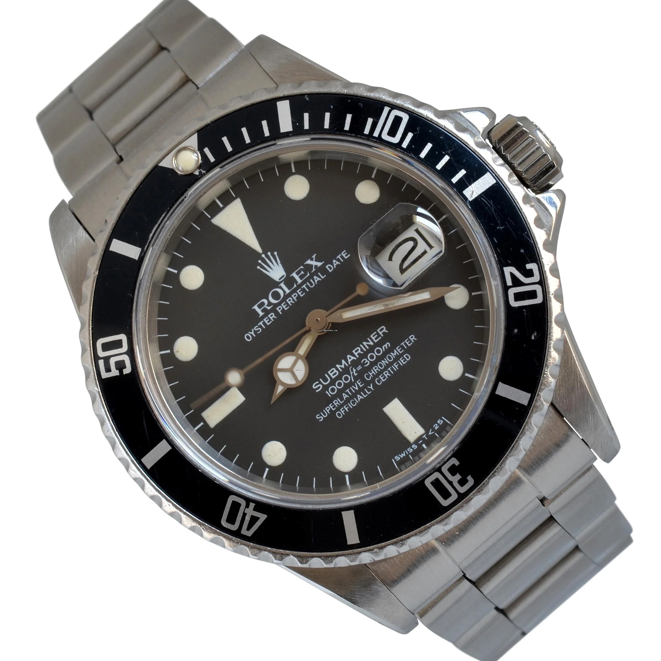 Rolex Submariner Date 16800 Date Buckshot matt tritium dial 1983’s </h1>