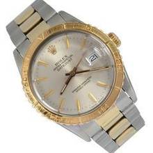 Thumbnail von Rolex Datejust Turn-O-Graph 16253 Turn-O-Graph Thunderbird Soleil silver dial Full Set 1985’s </h1>