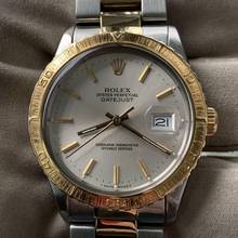 Thumbnail von Rolex Datejust Turn-O-Graph 16253 Turn-O-Graph Thunderbird Soleil silver dial Full Set 1985’s </h1>