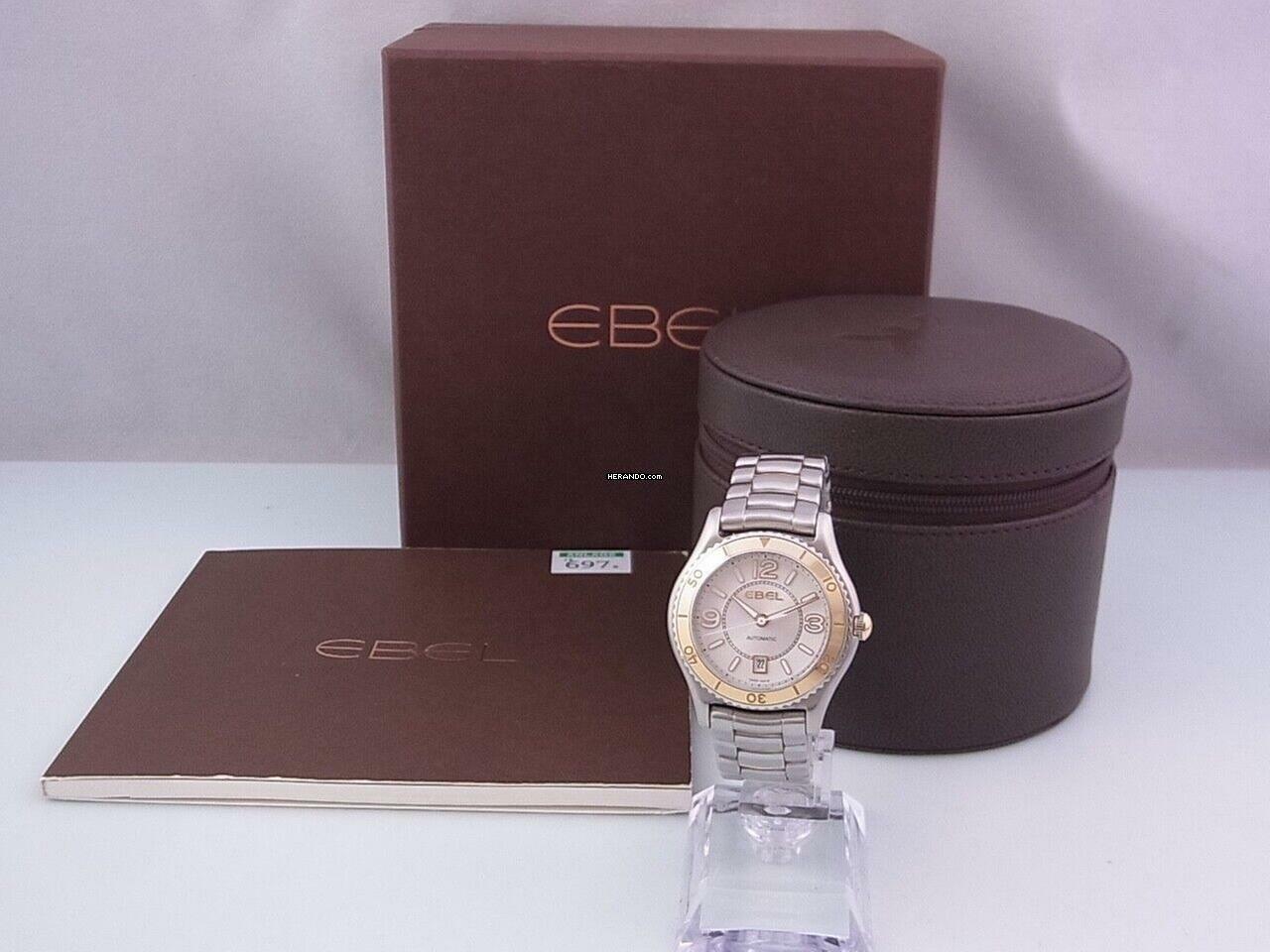 Ebel X-1 X-1 Automatik Damenuhr Ø 34 Mm Edelstahl Mit 18k Rosegold Datum Saphirglas </h1>