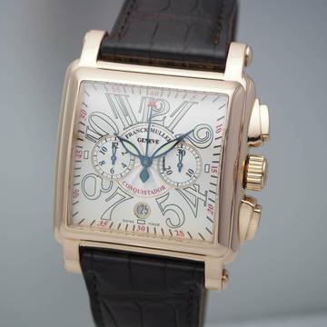  Franck Muller Conquistador Cortez Chronograph Ref.: 10000 H CC Rosegold 18k/750 Box + Papiere 