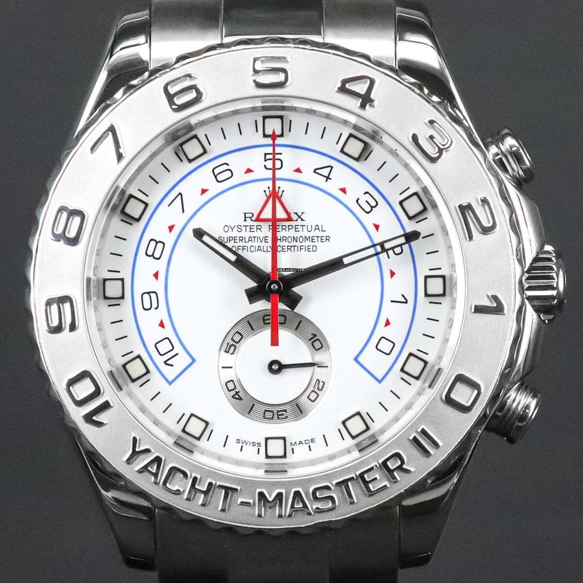 Rolex Yacht-Master II Whitegold LC 100 - ROLEX SERVICE AUS 09/2023