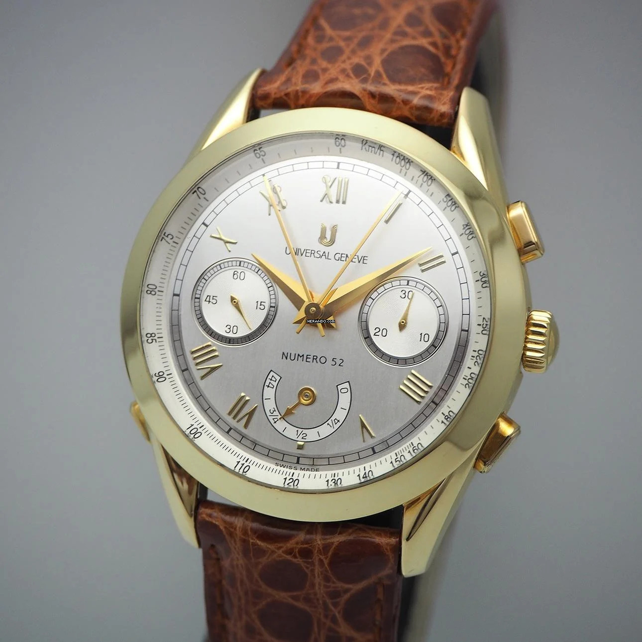 Universal Genève Chronograph Master Tech Rattrapante Limited Edition 200 Gold 18k/750
