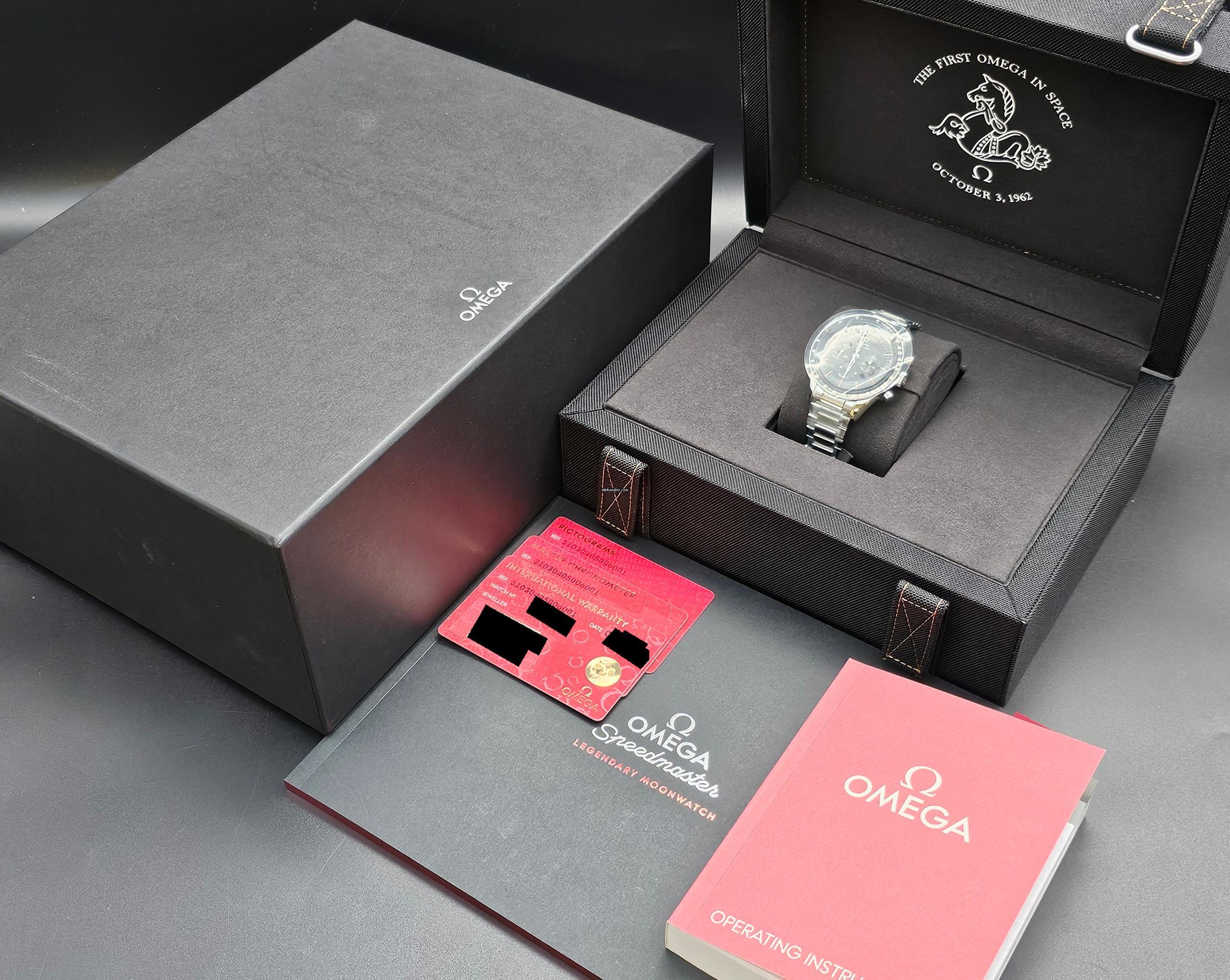 Omega Speedmaster Anniversary Series 310.30.40.50.06.001 First Omega in Space Unworn/New Condition Full Set 1-2026