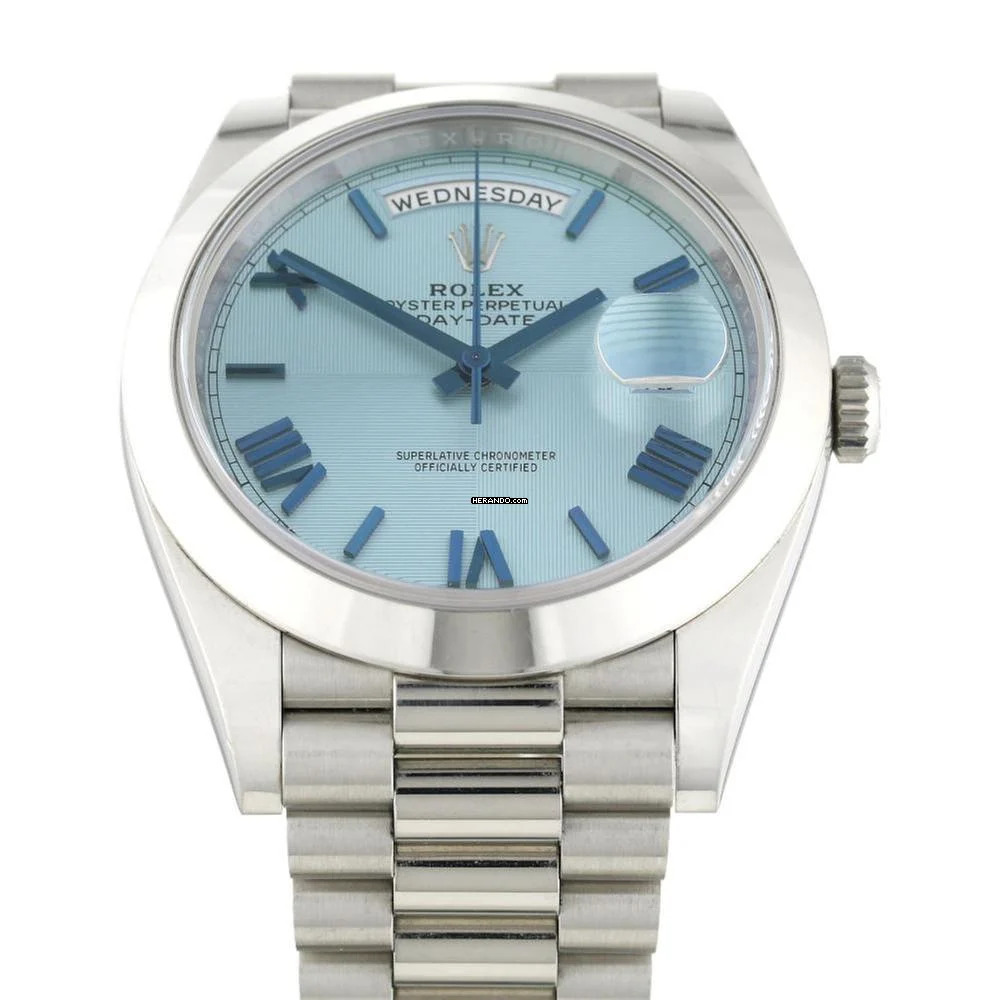 Rolex Day-Date 40 Platin Ice Blue </h1>