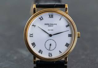 Thumbnail von Patek Philippe Calatrava 3919J | rare Beyer Zurich | Box and Documentation </h1>