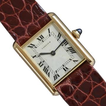  Cartier Tank Louis Cartier by Paris Collection yellow gold 18KT year 1971 </h1> 