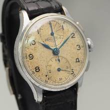 Thumbnail von Heuer Chronograph Vintage 1946 Valjoux 77 Schaltrad Chronograph RARE </h1>