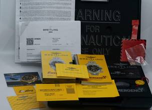 Thumbnail von Breitling Emergency K56121.1 | Yellowgold | Collectors Full Set