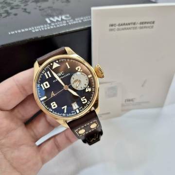  IWC Große Fliegeruhr Saint Exupery Big Pilot 7 Days Ouro Rosé Edição Limitada Automático 