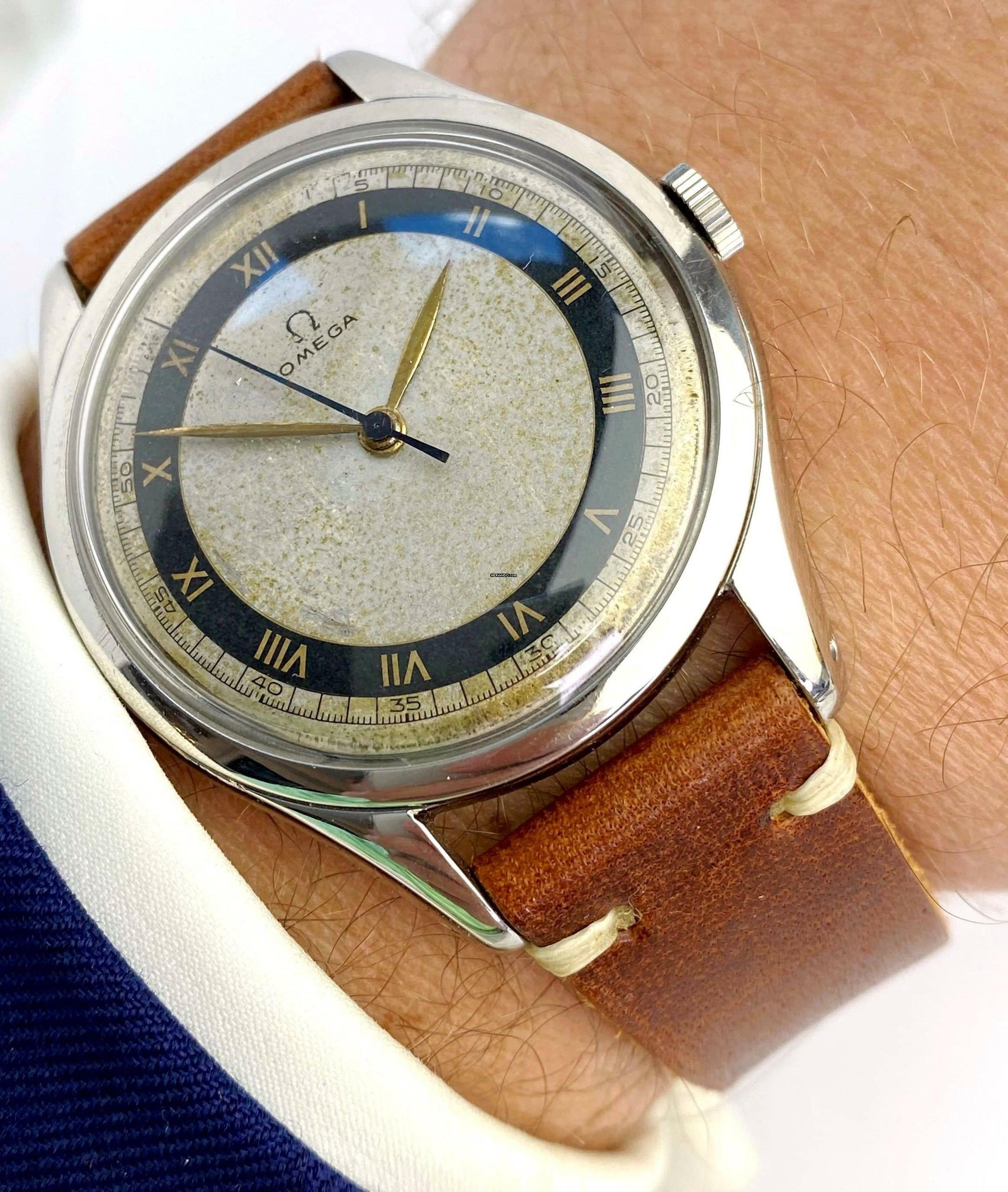 Omega Classic Vintage Oversize Jumbo 38mm Bullseye Dial 2506 2506