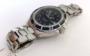 Thumbnail von Omega Seamaster 200m Professional Vintage Pre Bond 38mm Quartz Schwarzes Zifferblatt 396.1052 3961052
