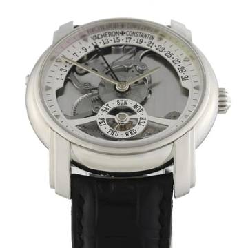  Vacheron Constantin Retrograde Malte Retrograde Date Skeleton Platinum 