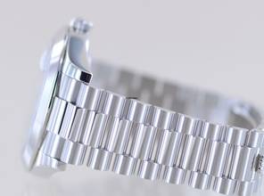 Thumbnail von Rolex Day-Date II Platin PT Polished bezel 41mm Ice blue Luxusuhr Top </h1>