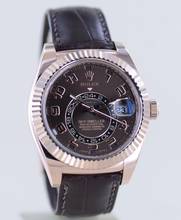 Thumbnail von Rolex Sky-Dweller Roségold Chocolate Dial Herrenuhr 42 mm B+P GMT