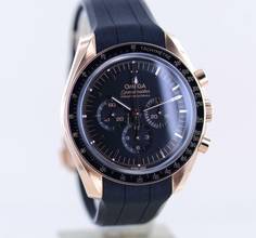 Thumbnail von Omega Speedmaster Professional Moonwatch Chronograph 18K Sedna Gold 42 B+P Cal 3861 black Dial </h1>