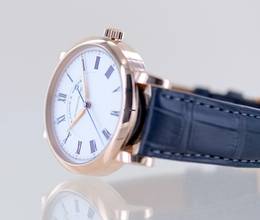 Thumbnail von A. Lange & Söhne Richard Lange Roségold silver roman dial Luxus 40,5mm Hand-Wind B+P rar </h1>