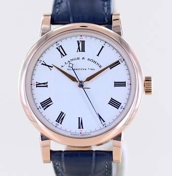  A. Lange & Söhne Richard Lange Roségold silver roman dial Luxus 40,5mm Hand-Wind B+P rar </h1> 