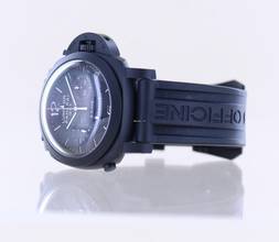 Thumbnail von Officine Paneral Luminor 1950 Chronograph GMT 8-Days Monopulsante 44mm Pam317 B+P Ceramic