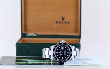 Thumbnail von Rolex Submariner Date 16610 Klassiker A-Serie Diver Automatic Swiss Only </h1>