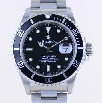 Rolex Submariner Date 16610 Klassiker A-Serie Diver Automatic Swiss Only </h1> 