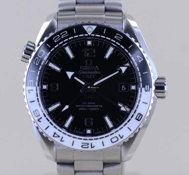  Omega Seamaster Planet Ocean Co-Axial GMT Black White 43,5 mm Cal. 8906 Diver B+P </h1> 