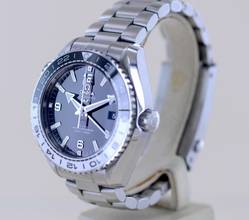 Thumbnail von Omega Seamaster Planet Ocean Co-Axial GMT Black White 43,5 mm Cal. 8906 Diver B+P </h1>