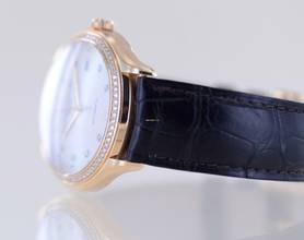 Thumbnail von Baume & Mercier Clifton Roségold Date Diamond Dial Automatic 39mm Dresswatch B+P </h1>