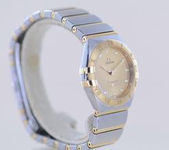 Thumbnail von Omega Constellation Ladies Lady Stahl Manhattan Champagner Diamond Dial 28mm B+P