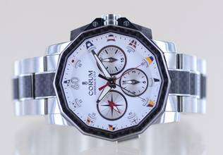 Thumbnail von Corum Admiral's Cup Split Second Chronograph Stahl White Dial 44mm Automatic </h1>