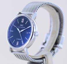 Thumbnail von IWC Portofino Automatic Date Stahl black roman Dial Stahlband 40mm Automatic B+P </h1>