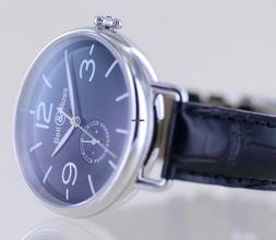 Thumbnail von Bell & Ross Vintage Heritage Steel Automatic 45mm black Dial Power Reserve Flieger B+P