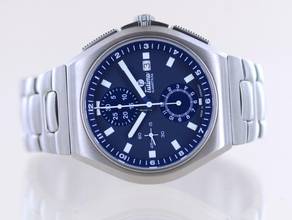 Thumbnail von Tutima M2 Coastline Chronograph Titan blue Dial Date Sport Automatik B+P </h1>