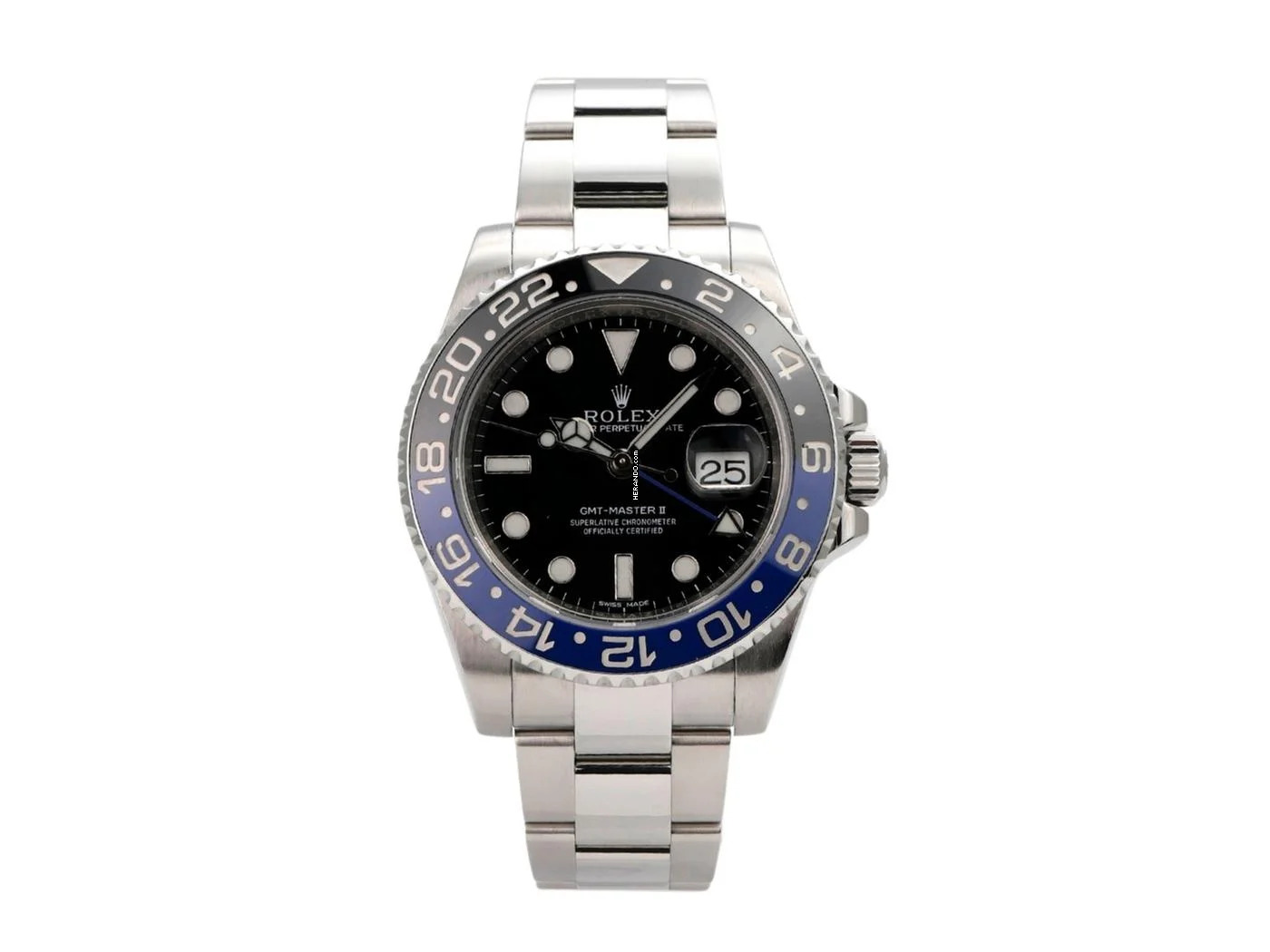 Rolex GMT-Master II Edelstahl Ref. 116710BLNR