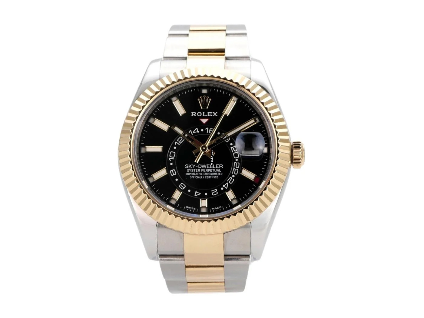 Rolex Sky-Dweller Edelstahl / Gelbgold Ref. 326933 schwarzes Zifferblatt </h1>