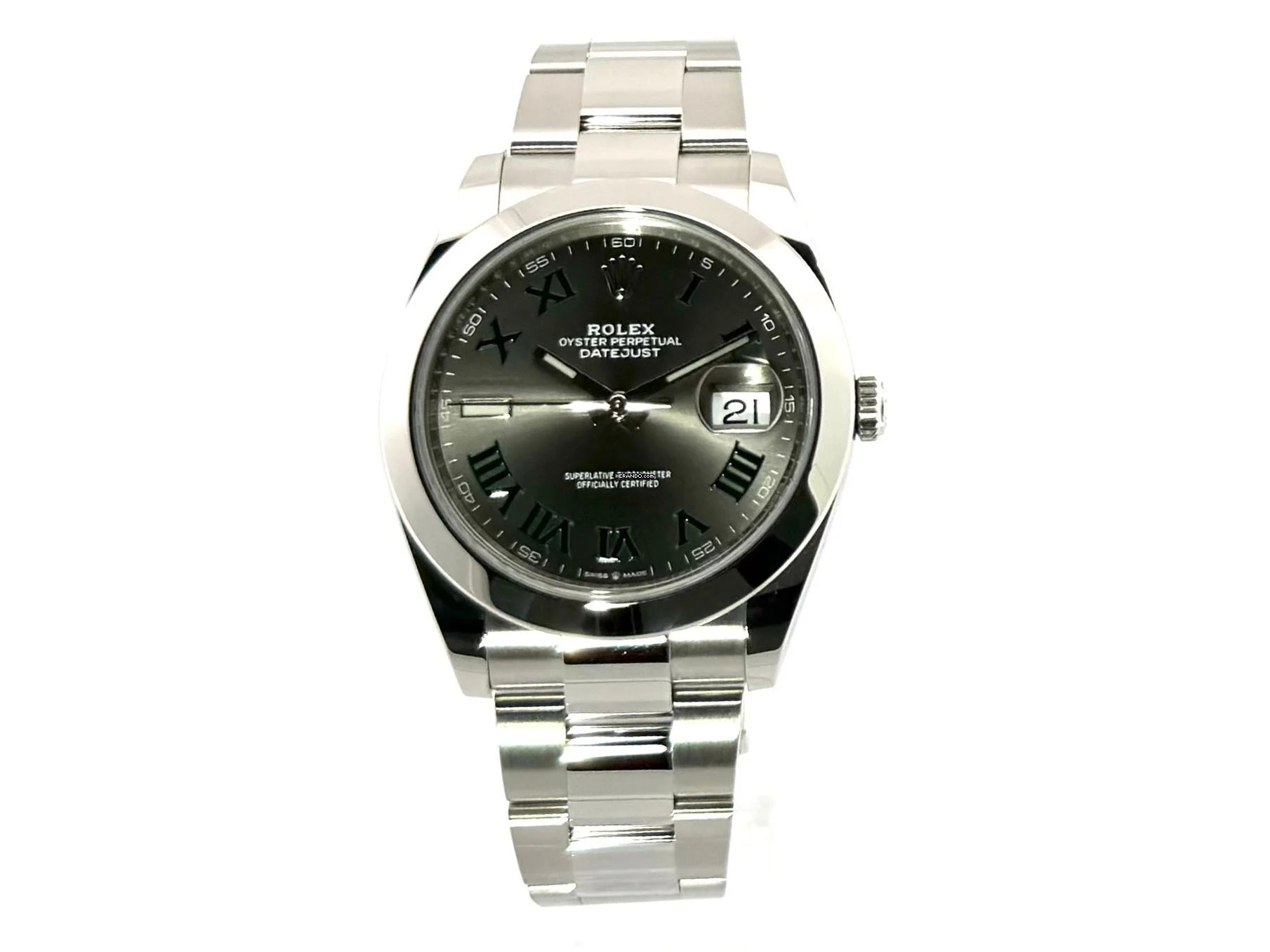 Rolex Datejust 41 Ref. 126300 Edelstahl Rhodium Röm Oyster-Band </h1>